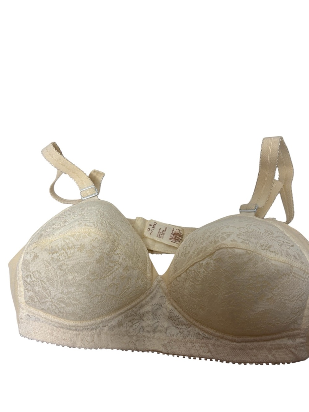Vintage Montgomery Ward ILGWU Union made size 36B bra